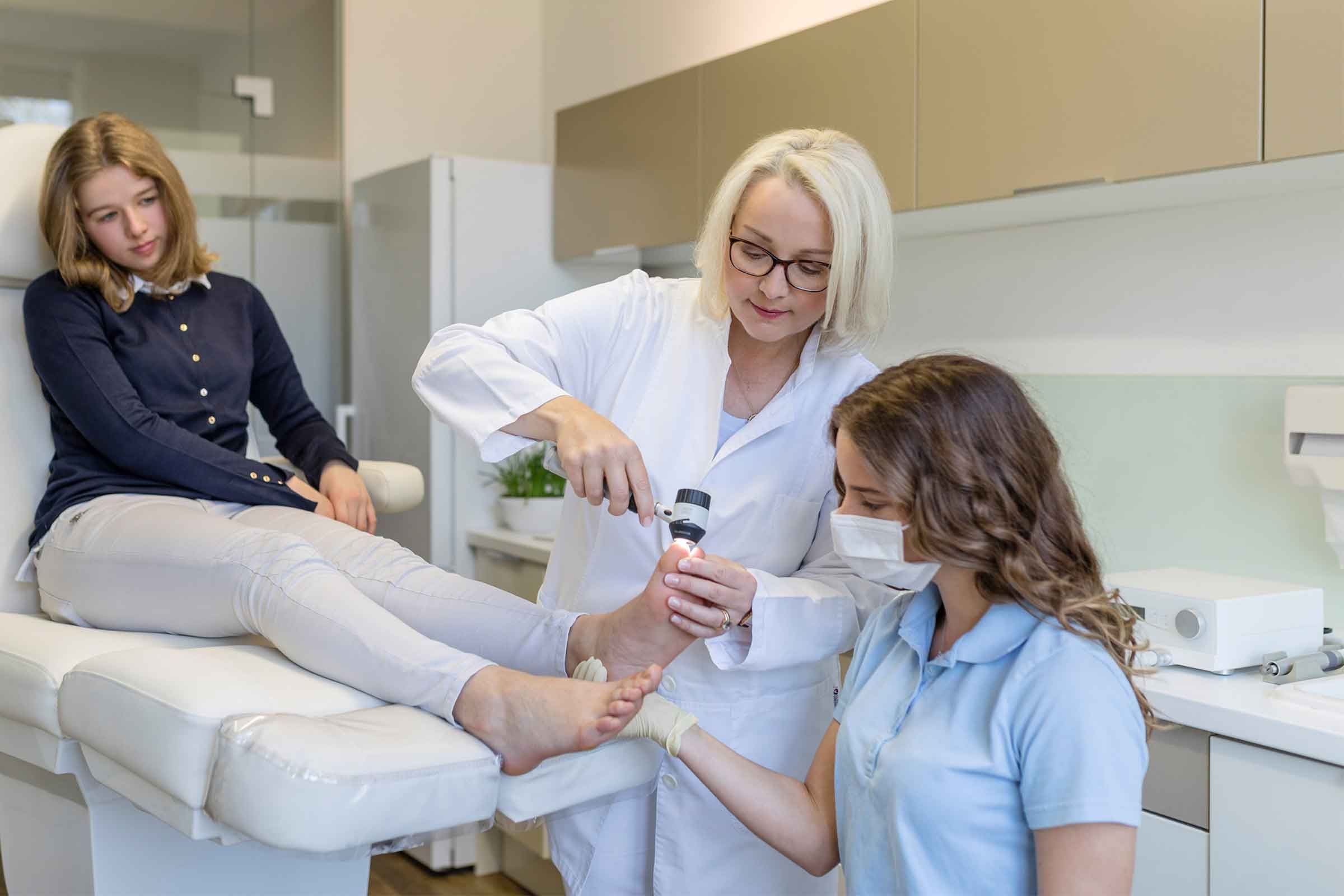 richtigen Fußpflege.